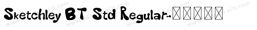 Sketchley BT Std Regular字体转换